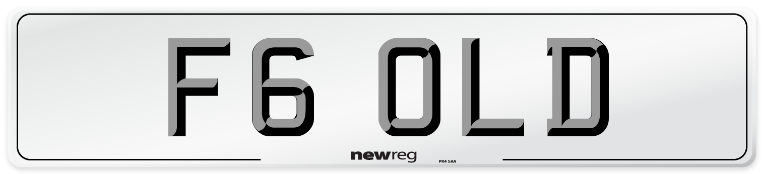 F6 OLD Number Plate from New Reg